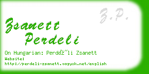 zsanett perdeli business card